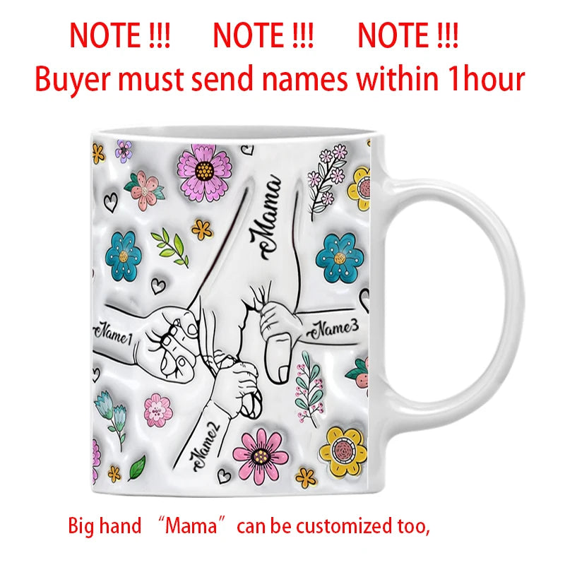 3D Effect Printing Mug - Personalized Mum Gifts