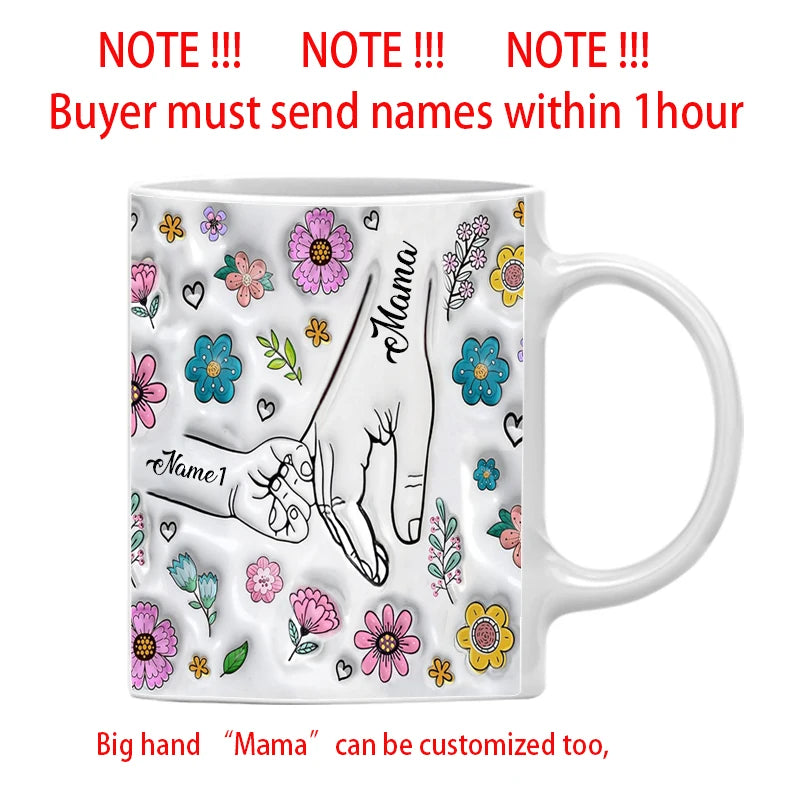 3D Effect Printing Mug - Personalized Mum Gifts