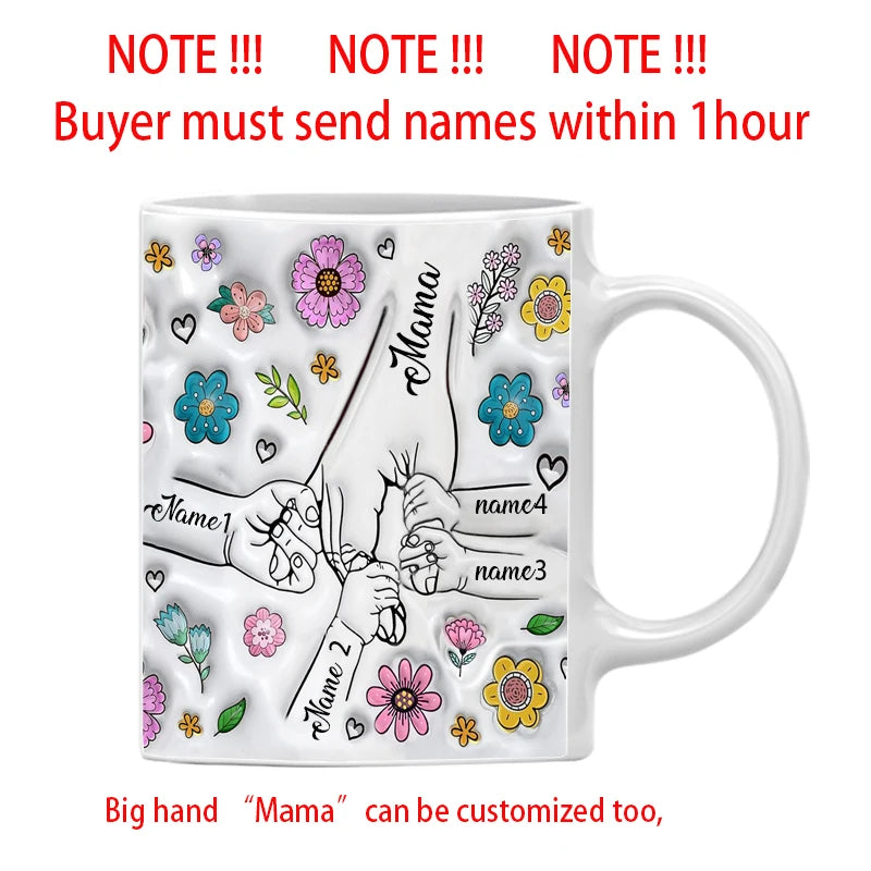 3D Effect Printing Mug - Personalized Mum Gifts