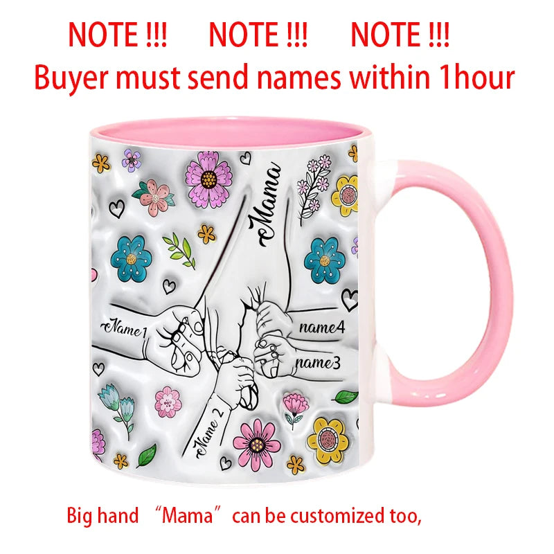 3D Effect Printing Mug - Personalized Mum Gifts