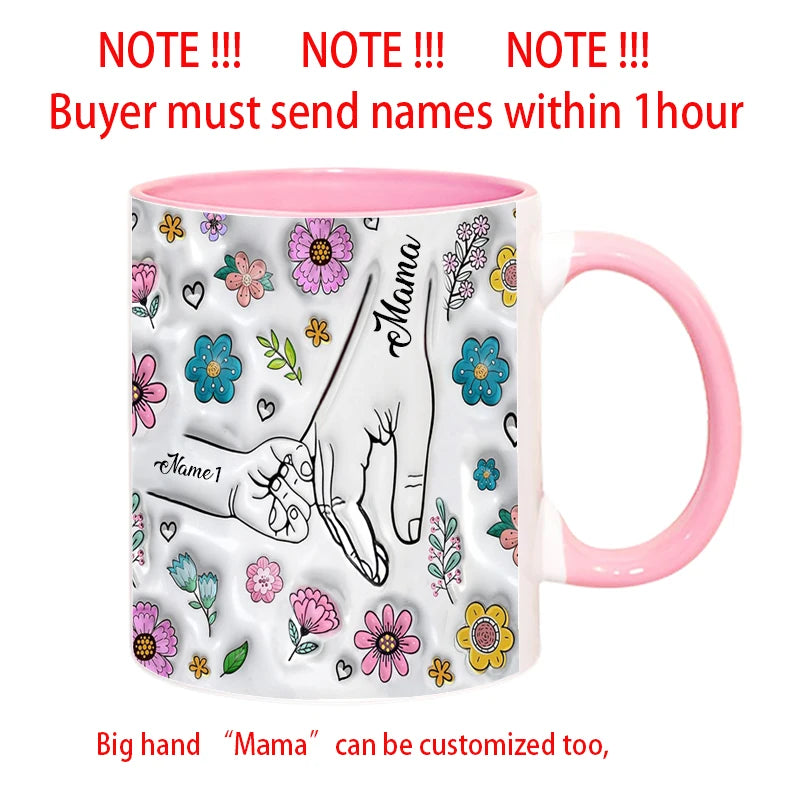 3D Effect Printing Mug - Personalized Mum Gifts