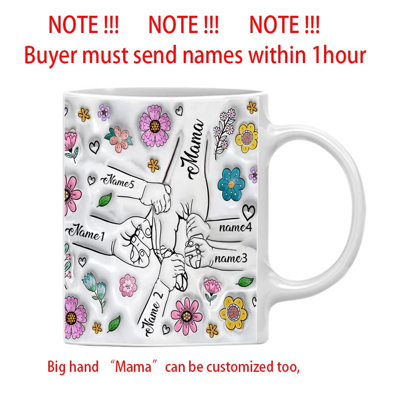 3D Effect Printing Mug - Personalized Mum Gifts