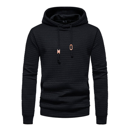 Men's Casual Solid Color Hooded Sweater